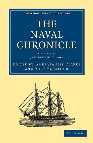 The Naval Chronicle Volume 09 Containing A General And Biographical History Of The Royal Navy Of The United Kingdom With A Variety Of Original Papers On Nautical Subjects Reissue James Stanier Clarke Editor