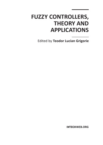 Fuzzy Controllers Theory And Applications Lucian Grigorie