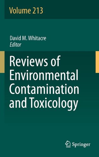 Reviews Of Environmental Contamination And Toxicology Volume 213 1st Edition Lina Kiaune