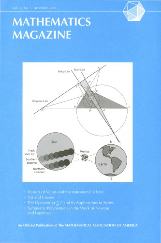 Mathematics Magazine 76 5 Walter Stromquist Editor In Chief