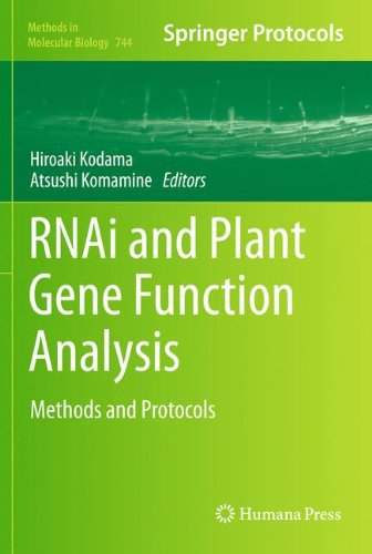 Rnai And Plant Gene Function Analysis Methods And Protocols 1st Edition Yuichiro Watanabe Auth