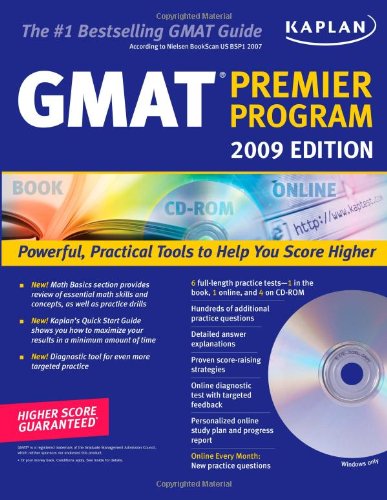 Kaplan Gmat Premier Program 2009 Book Only Kaplan