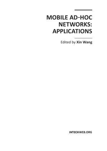 Mobile Adhoc Networks Applications Xin Wang