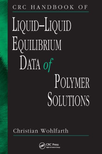 Crc Handbook Of Liquidliquid Equilibrium Data Of Polymer Solutions 1st Edition Christian Wohlfarth