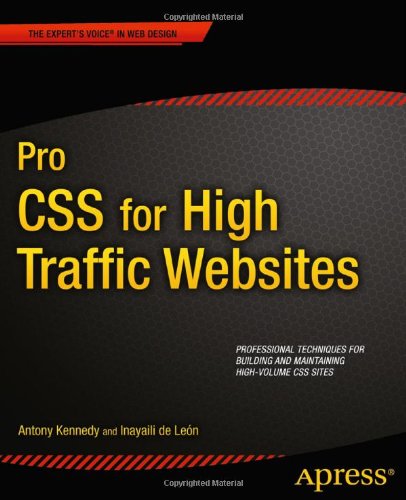 Pro Css For High Traffic Websites 1st Edition Antony Kennedy