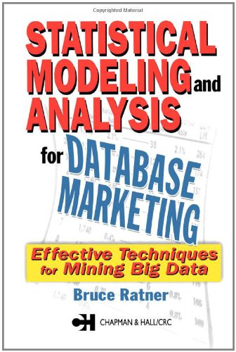 Statistical Modeling And Analysis For Database Marketing Effective Techniques For Mining Big Data 1st Edition Bruce Ratner