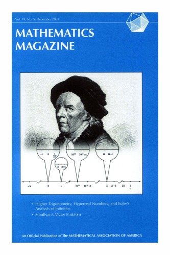 Mathematics Magazine 74 5 Walter Stromquist Editor In Chief