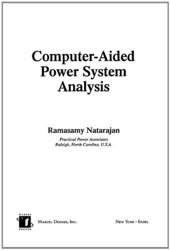 Computeraided Power System Analysis 1st Ramasamy Natarajan