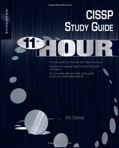 Eleventh Hour Cissp Study Guide Stg Eric Conrad Seth Misenar
