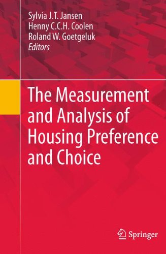 The Measurement And Analysis Of Housing Preference And Choice 1st Edition Sylvia J T Jansen