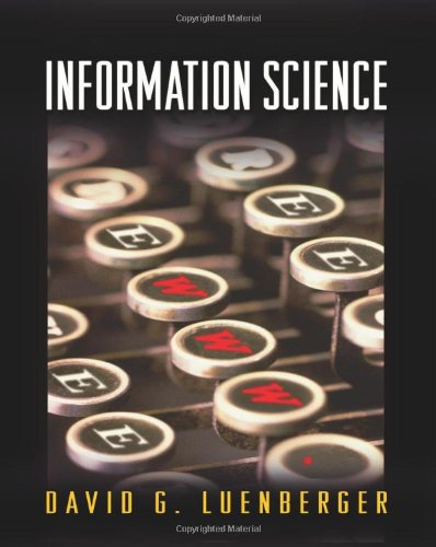 Information Science David G Luenberger