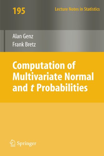 Computation Of Multivariate Normal And T Probabilities 1st Edition Alan Genz