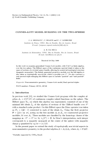 Reviews In Mathematical Physics Volume 13 H Araki V Bach