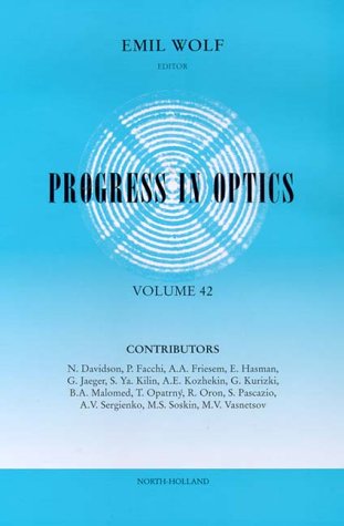 Progress In Optics 42 1st Edition E Wolf Eds