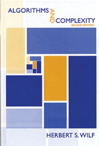 Algorithms And Complexity 2nd Herbert S Wilf