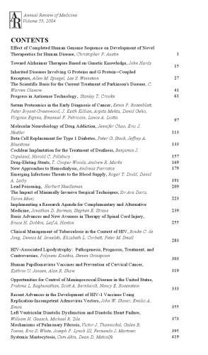 Annual Review Of Medicine Volume 55 2004 C Thomas Caskey