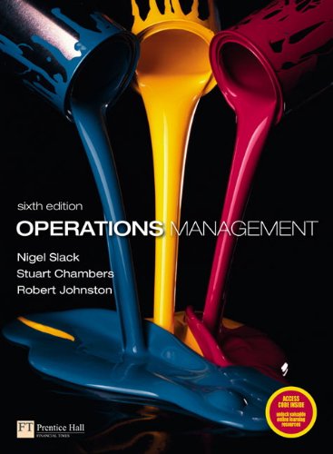 Operations Management 6th Edition 6th Edition Nigel Slack Stuart Chambers