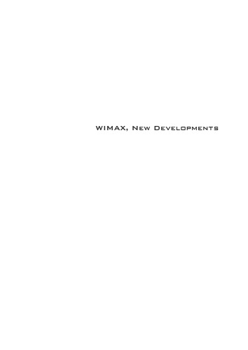 Wimax New Developments Upena D Dalal Y P Kosta