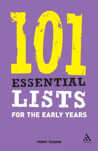 101 Essential Lists For The Early Years Penny Tassoni