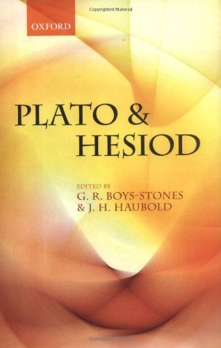 Plato And Hesiod G R Boysstones J H Haubold