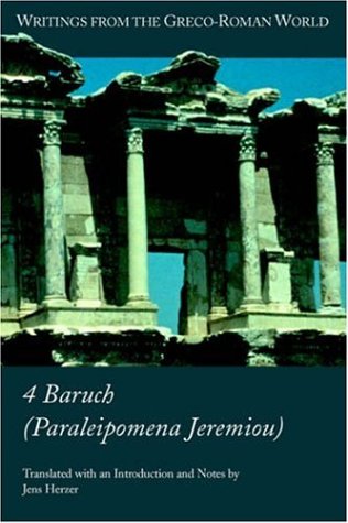 4 Baruch Paraleipomena Jeremiou Jens Herzer