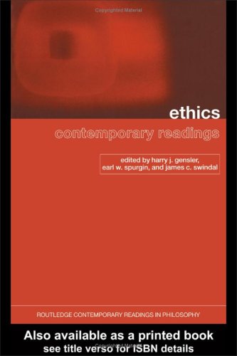 Ethics Contemporary Readings Routledge Contemporary Readings In Philosophy 1st Edition Harry Gensler