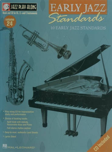 Early Jazz Standards Jazz Playalong Volume 24 Jazz Play Along Series24 Hal Leonard Corp
