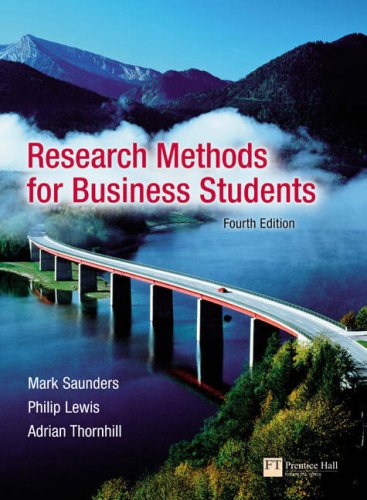 Research Methods For Business Students 4th Edition 4th Edition Mark Saunders