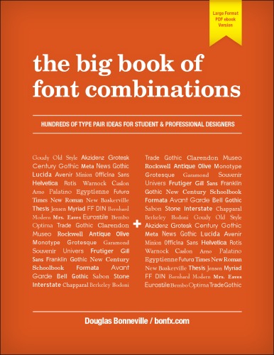 The Big Book Of Font Combinations Douglas N Bonneville