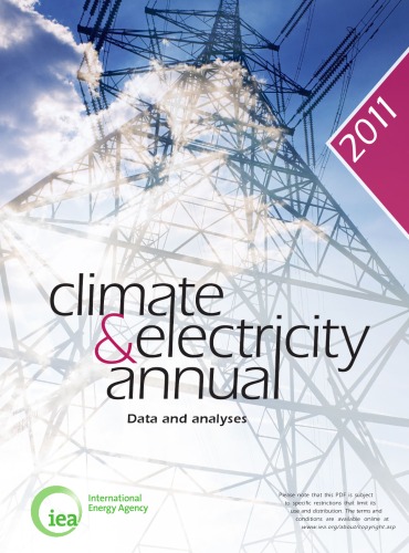 Climate And Electricity Annual 2011 Data And Analyses Oecd Iea