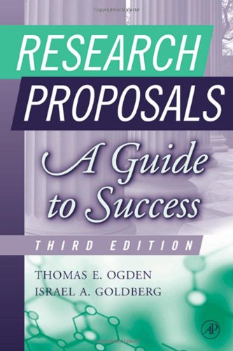Research Proposals Third Edition A Guide To Success 3rd Edition Thomas E Ogden