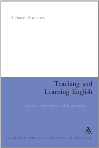 Teaching And Learning English A Guide To Recent Research And Its Applications Richard Andrews