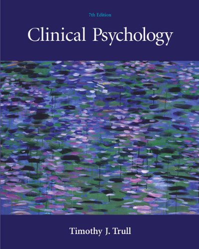 Clinical Psychology 7th Edition Timothy J Trull