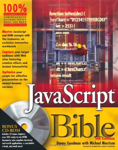 Javascript Bible 5e 5th Edition Danny Goodman Michael Morrison