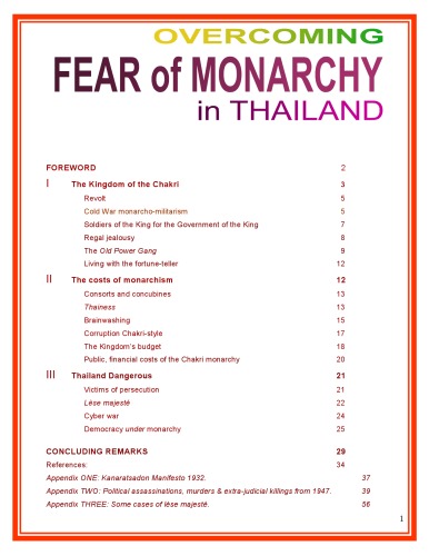Overcoming Fear Of Monarchy In Thailand Time Up Thailand