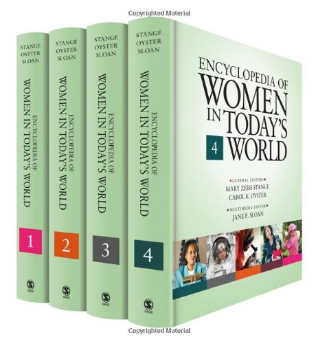 Encyclopedia Of Women In Todays World 1st Edition Mary Z Zeiss Stange