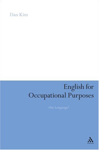 English For Occupational Purposes One Language Dan Kim