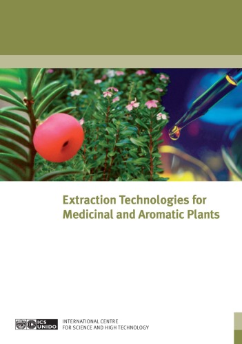 Extraction Technologies For Medicinal And Aromatic Plants Sukhdev Swami Handa