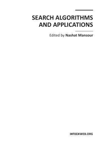 Search Algorithms And Applications Nashat Mansour Ed