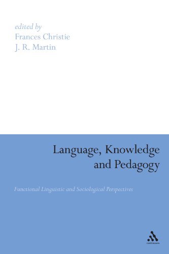 Language Knowledge And Pedagogy Functional Linguistic And Sociological Perspectives Frances Christie