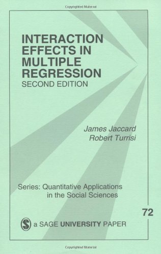 Interaction Effects In Multiple Regression 2nd Edition James Jaccard