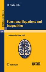 Functional Equations And Inequalities 1st Edition J Aczl Auth