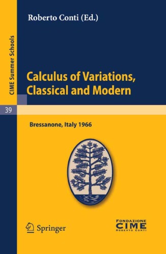 Calculus Of Variations Classical And Modern Austin Blaquiere Auth