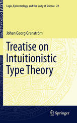 Treatise On Intuitionistic Type Theory Johan Georg Granstrm