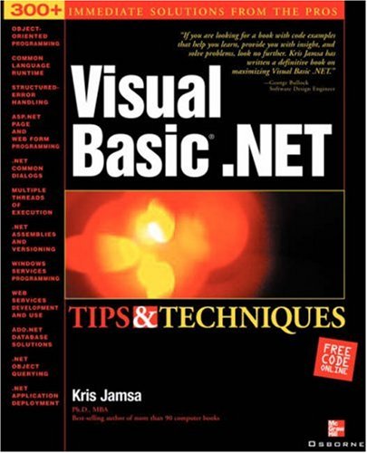 Visual Basic Net Tips Techniques 1st Kris A Jamsa