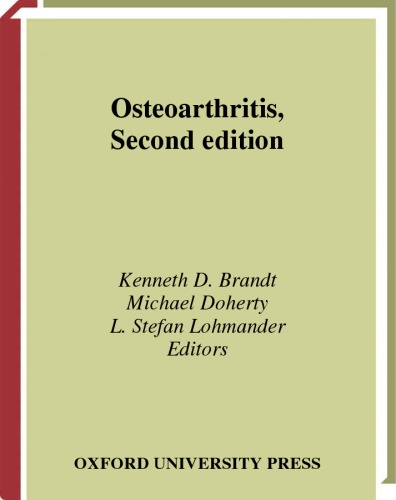 Osteoarthritis 2nd Edition Kenneth D Brandt Michael Doherty