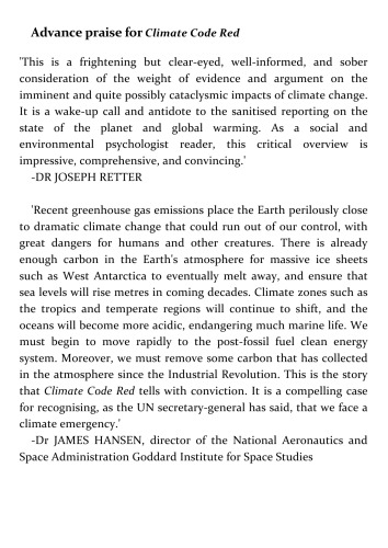 Climate Code Red The Case For Emergency Action David Spratt Philip Sutton