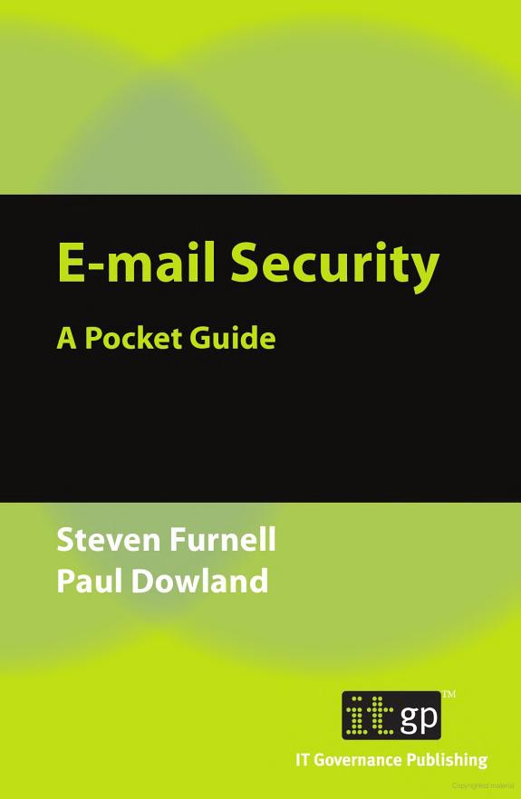 E Mail Security A Pocket Guide Paul Dowland Steven Furnell Paul Dowland