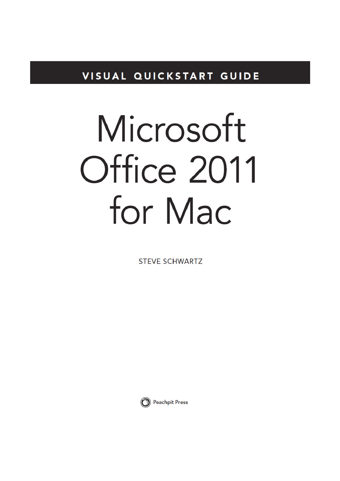 Microsoft Office 2011 For Mac Steve Schwartz