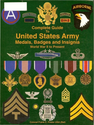 Us Army Medals Badges And Insignia Ww 2 Present Frank C Foster